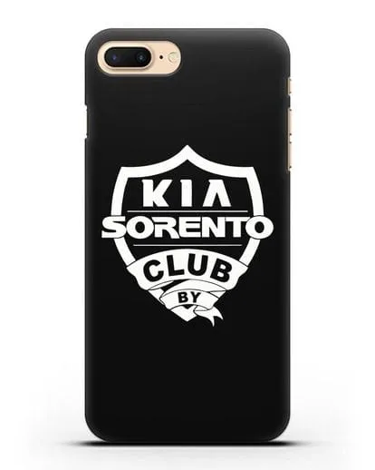 Чехол с логотипом Kia Sorento Club силиконовый для iPhone 7 Plus