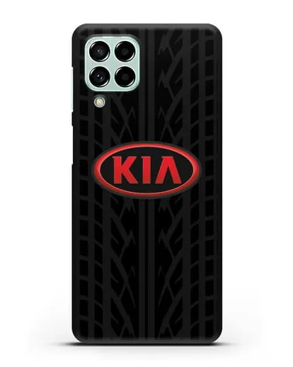 Чехол c логотипом Киа с протектором шин силиконовый для Samsung Galaxy M53 [SM-M536]