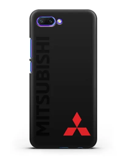 Чехол с надписью Mitsubishi и логотипом силиконовый для Honor 10