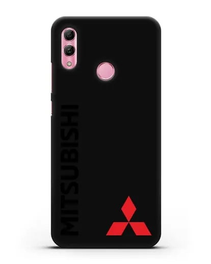 Чехол с надписью Mitsubishi и логотипом силиконовый для Honor 10 Lite