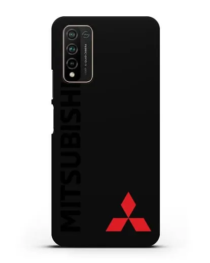 Чехол с надписью Mitsubishi и логотипом силиконовый для Honor 10X Lite