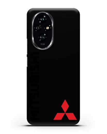 Чехол с надписью Mitsubishi и логотипом силиконовый для Honor 200