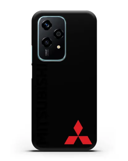 Чехол с надписью Mitsubishi и логотипом силиконовый для Honor 200 Lite