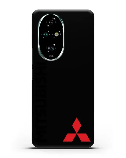 Чехол с надписью Mitsubishi и логотипом силиконовый для Honor 200 Pro