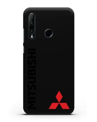 Чехол с надписью Mitsubishi и логотипом силиконовый для Honor 20e