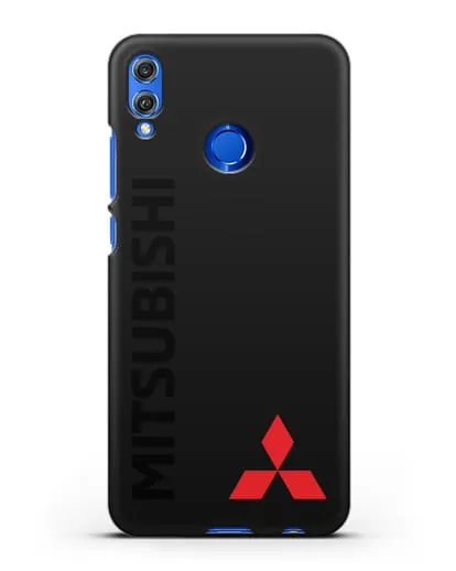 Чехол с надписью Mitsubishi и логотипом силиконовый для Honor 8X