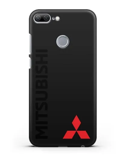 Чехол с надписью Mitsubishi и логотипом силиконовый для Honor 9 Lite