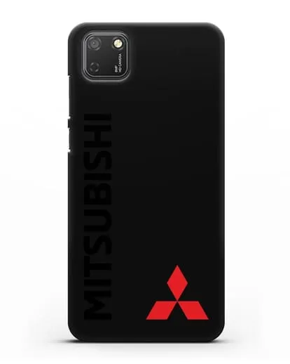 Чехол с надписью Mitsubishi и логотипом силиконовый для Honor 9S