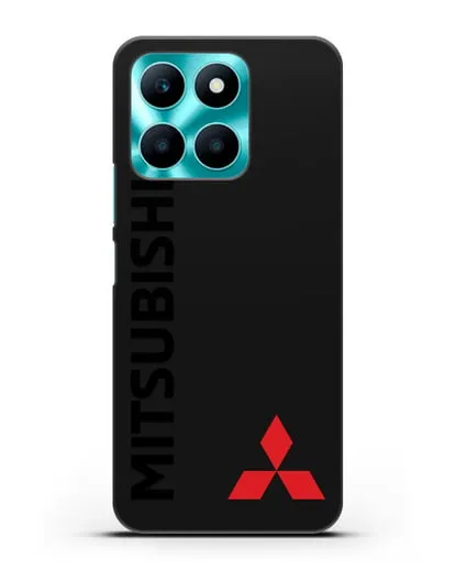 Чехол с надписью Mitsubishi и логотипом силиконовый для Honor X6a