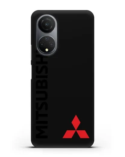 Чехол с надписью Mitsubishi и логотипом силиконовый для Honor X7