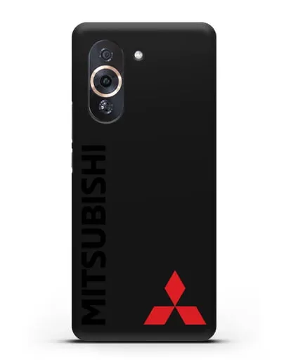 Чехол с надписью Mitsubishi и логотипом силиконовый для Huawei Nova 10