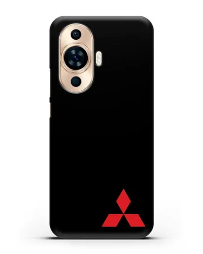 Чехол с надписью Mitsubishi и логотипом силиконовый для Huawei Nova 11