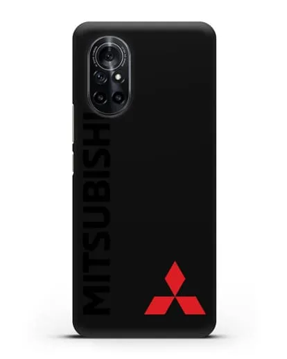 Чехол с надписью Mitsubishi и логотипом силиконовый для Huawei Nova 8