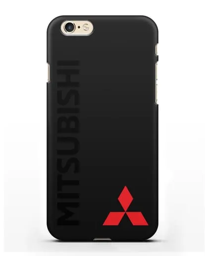 Чехол с надписью Mitsubishi и логотипом силиконовый для iPhone 6s