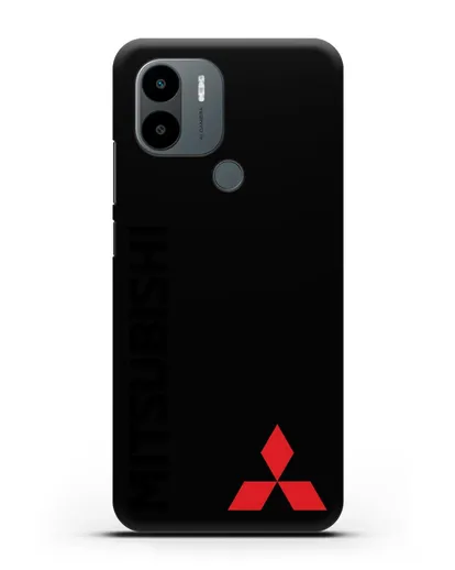 Чехол с надписью Mitsubishi и логотипом силиконовый для Xiaomi Poco C51