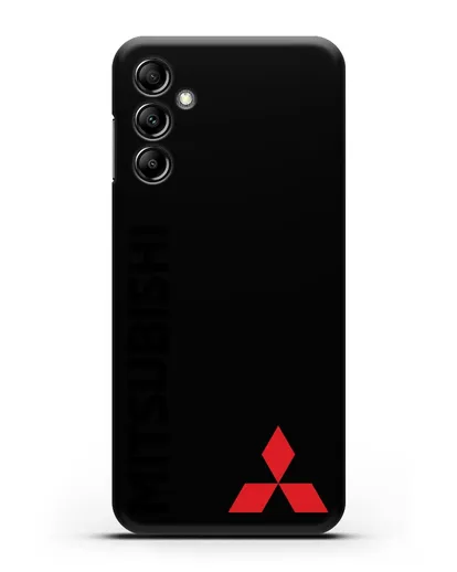 Чехол с надписью Mitsubishi и логотипом силиконовый для Samsung Galaxy A14 [SM-A145]