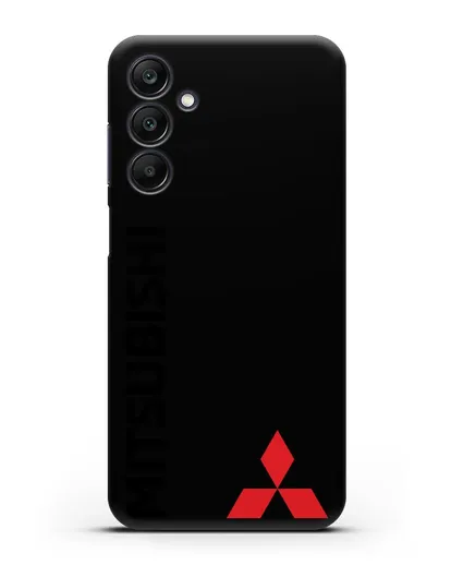 Чехол с надписью Mitsubishi и логотипом силиконовый для Samsung Galaxy A25 [SM-A256]