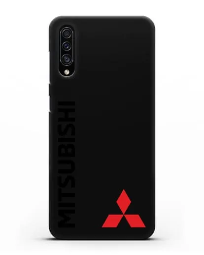 Чехол с надписью Mitsubishi и логотипом силиконовый для Samsung Galaxy A30s [SM-A307FN]