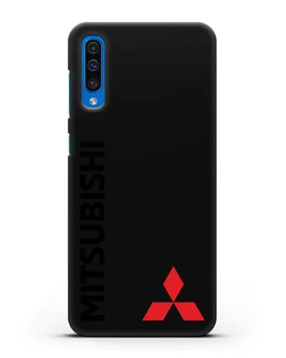 Чехол с надписью Mitsubishi и логотипом силиконовый для Samsung Galaxy A50