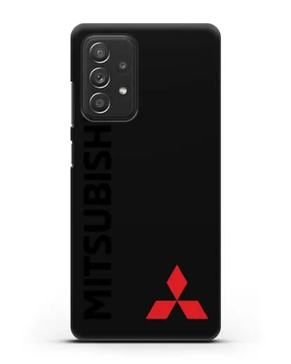 Чехол с надписью Mitsubishi и логотипом силиконовый для Samsung Galaxy A53