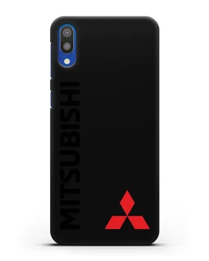 Чехол с надписью Mitsubishi и логотипом силиконовый для Samsung Galaxy M10 [SM-M105F]