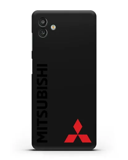 Чехол с надписью Mitsubishi и логотипом силиконовый для Samsung Galaxy M13 [SM-M135]