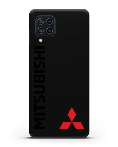 Чехол с надписью Mitsubishi и логотипом силиконовый для Samsung Galaxy M22 [M225F]