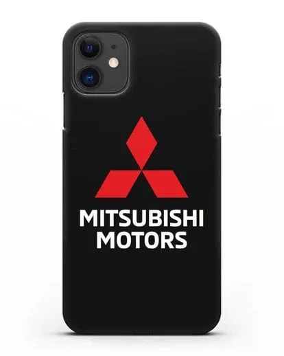 Чехол с надписью Mitsubishi Motors силиконовый для iPhone 11