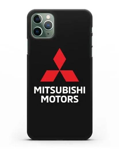 Чехол с надписью Mitsubishi Motors силиконовый для iPhone 11 Pro