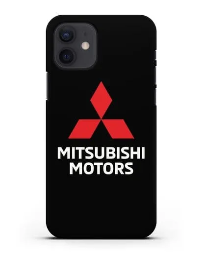 Чехол с надписью Mitsubishi Motors силиконовый для iPhone 12