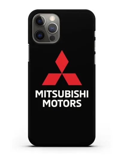 Чехол с надписью Mitsubishi Motors силиконовый для iPhone 12 Pro