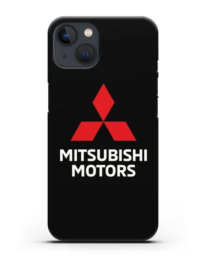 Чехол с надписью Mitsubishi Motors силиконовый для iPhone 13