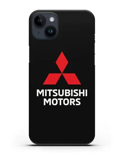 Чехол с надписью Mitsubishi Motors силиконовый для iPhone 14 Plus