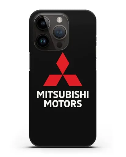 Чехол с надписью Mitsubishi Motors силиконовый для iPhone 14 Pro
