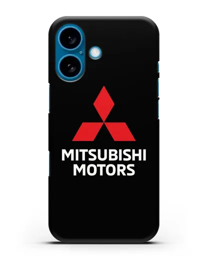 Чехол с надписью Mitsubishi Motors силиконовый для iPhone 16