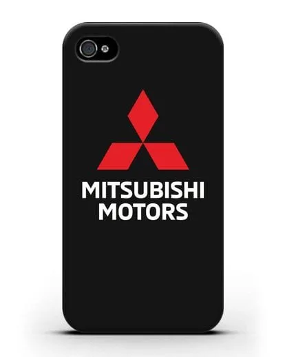Чехол с надписью Mitsubishi Motors силиконовый для iPhone 4/4s