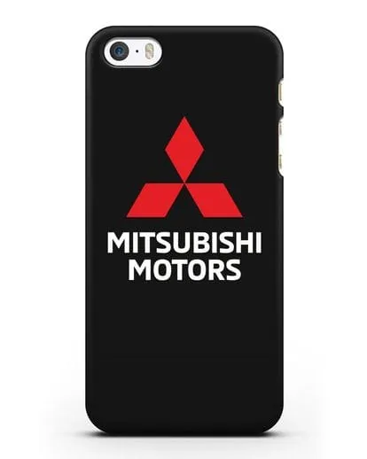 Чехол с надписью Mitsubishi Motors силиконовый для iPhone 5/5s/SE