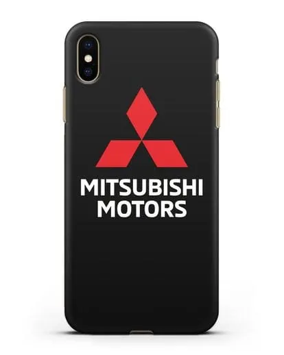 Чехол с надписью Mitsubishi Motors силиконовый для iPhone XS Max