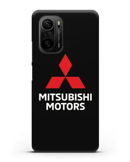Чехол с надписью Mitsubishi Motors силиконовый для Xiaomi Poco F3
