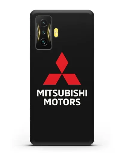 Чехол с надписью Mitsubishi Motors силиконовый для Xiaomi Poco F4 GT