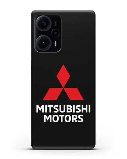 Чехол с надписью Mitsubishi Motors силиконовый для Xiaomi Poco F5