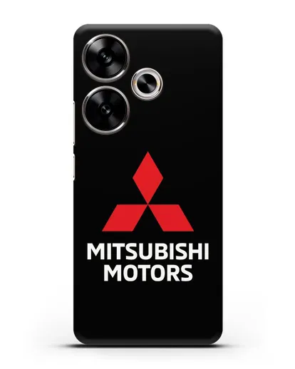 Чехол с надписью Mitsubishi Motors силиконовый для Xiaomi Poco F6