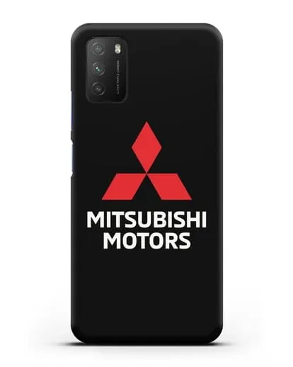 Чехол с надписью Mitsubishi Motors силиконовый для Xiaomi Poco M3