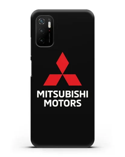 Чехол с надписью Mitsubishi Motors силиконовый для Xiaomi Poco M3 Pro