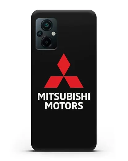 Чехол с надписью Mitsubishi Motors силиконовый для Xiaomi Poco M5