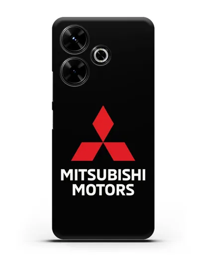 Чехол с надписью Mitsubishi Motors силиконовый для Xiaomi Poco M6