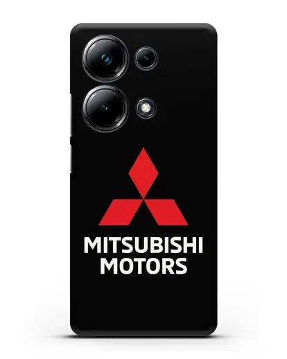 Чехол с надписью Mitsubishi Motors силиконовый для Xiaomi Poco M6 Pro