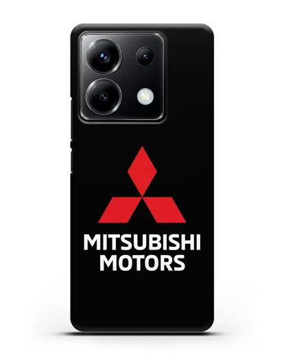 Чехол с надписью Mitsubishi Motors силиконовый для Xiaomi Poco X6