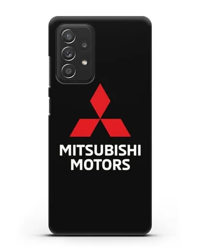 Чехол с надписью Mitsubishi Motors силиконовый для Samsung Galaxy A53