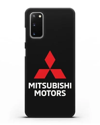 Чехол с надписью Mitsubishi Motors силиконовый для Samsung Galaxy S20 [SM-G980F]